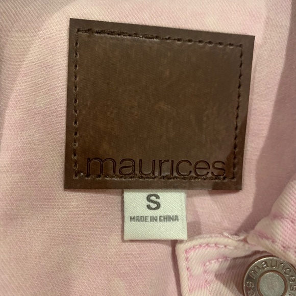 Pink Jean Jacket Spring Jacket S - Picture 5 of 5